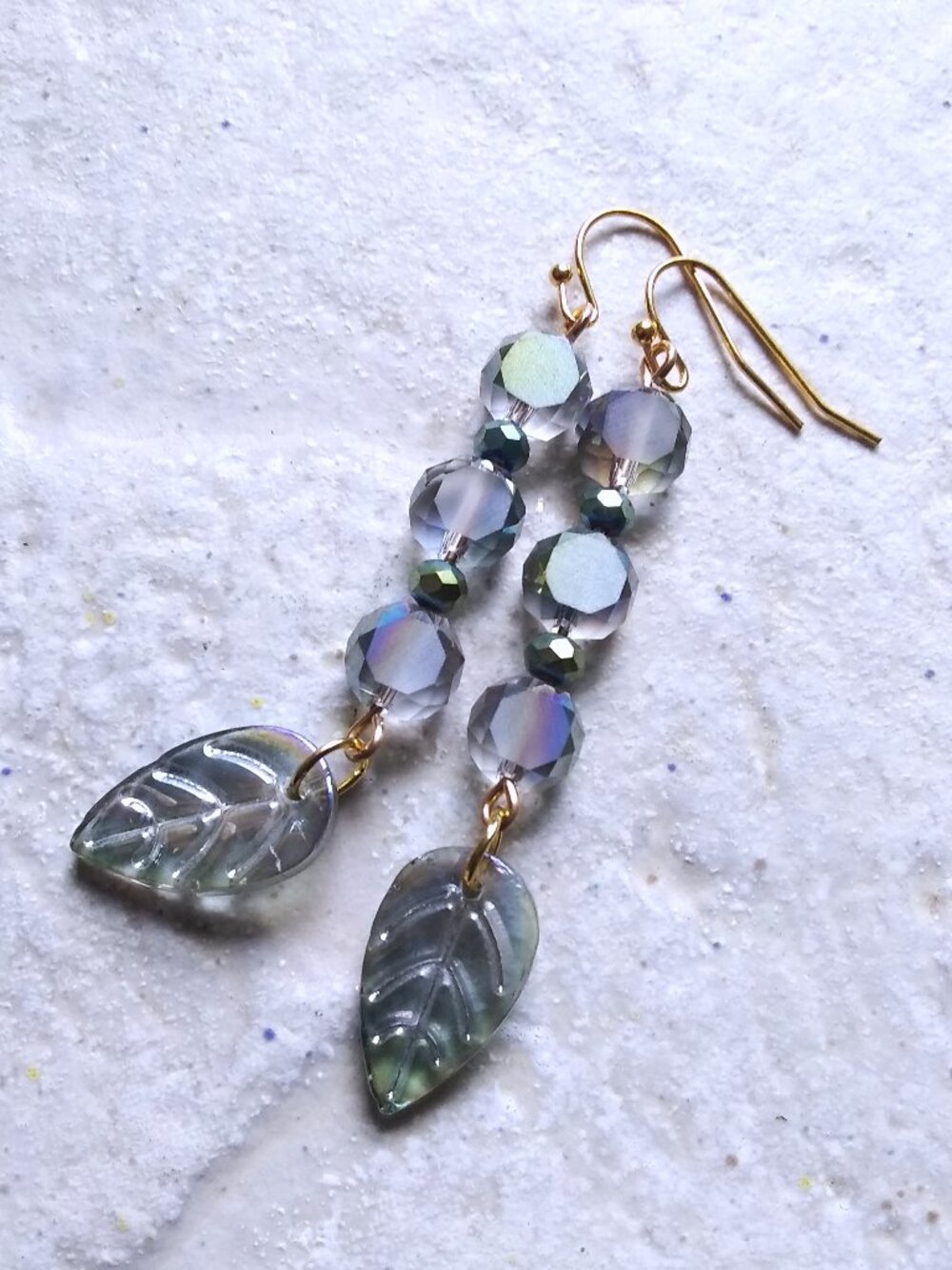 Feminine & Flirty Leaf Dangle Earrings! Bling + Glam Color Changers - Fall Ready